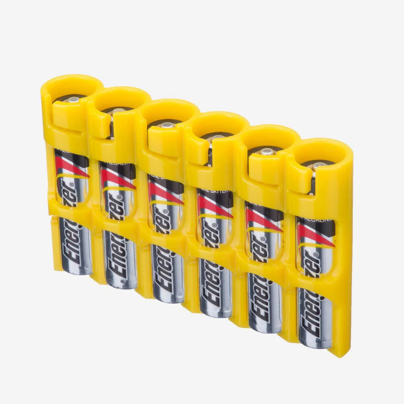 Storacell Slimline Battery Caddy AAA6 Pack for 6x AAA Batteries