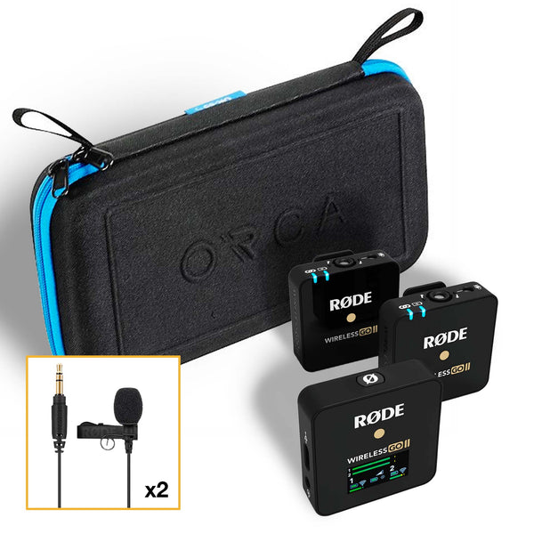 Røde Wireless GO II w/ Mics and Case Bundle
