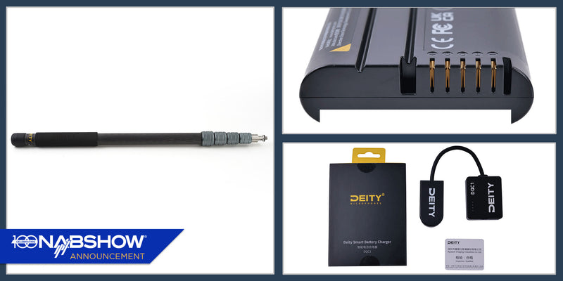 Deity Announces Smart Battery, USB Charger and Carbon Boom Pole