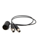 Austrian Cables AUC-51 2x TA3F to XLR5M Splitter Cable Sound Austrian Cables 15cm Low Profile Standard
