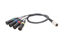 Schoeps AK Surround M/U Adapter Cable Miniature Multi-Pin to XLR-3 Audio Adapter Schoeps Mikrofone 4 Channels Yes
