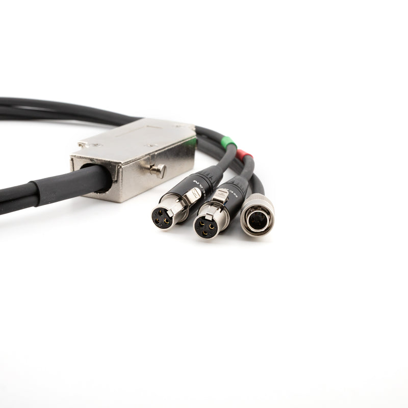 Austrian Cables DB25 to 2x TA3F with Hirose 4 Power Cable