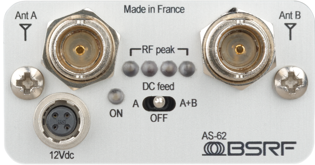 BSRF AS-62 Dual Channel Active Antenna Splitter