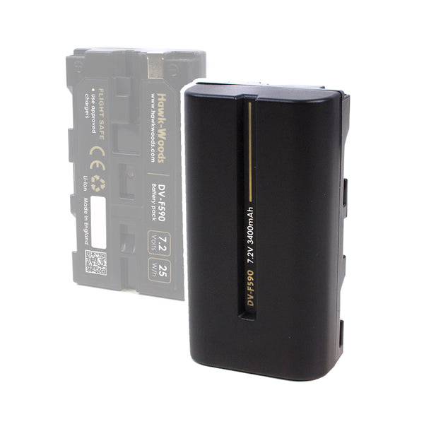 Hawk-Woods DV-F590 Sony NPF 7.2v 3400mAh replacement battery Batteries Hawk-Woods