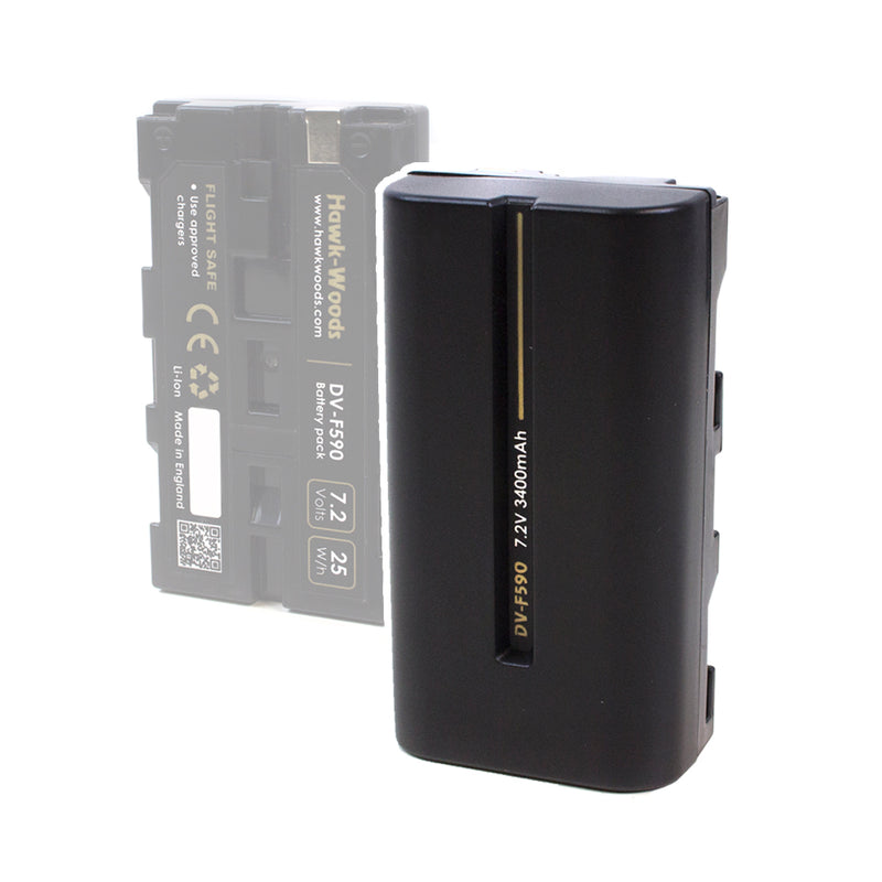 Hawk-Woods DV-F590 Sony NPF 7.2v 3400mAh replacement battery Batteries Hawk-Woods