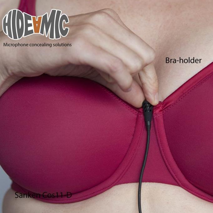 Hide-a-mic Bra Holder for Sanken COS11, Deity W.Lav, Rode Lav