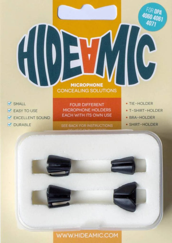 Hide-a-mic 4pc Set for DPA 4060/4061/4071 Hide-a-mic Black