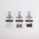 Hide-a-mic Clipz universal hair and wig mounts, 3 Clipz-Set Hide-a-mic