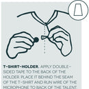 Hide-a-mic Shirt Holder for Sennheiser MKE1 & DPA 6060/6061 Accessories Hide-a-mic