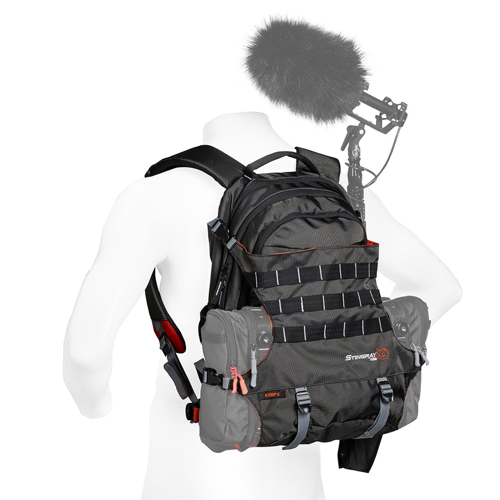 K-Tek Stingray BackPack X with Integrated Harness (Orange, Black)