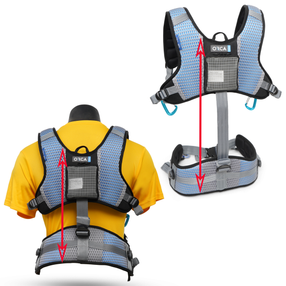 Orca OR-440 Sound Harness with Aluminum Spine and Memory Foam Technology