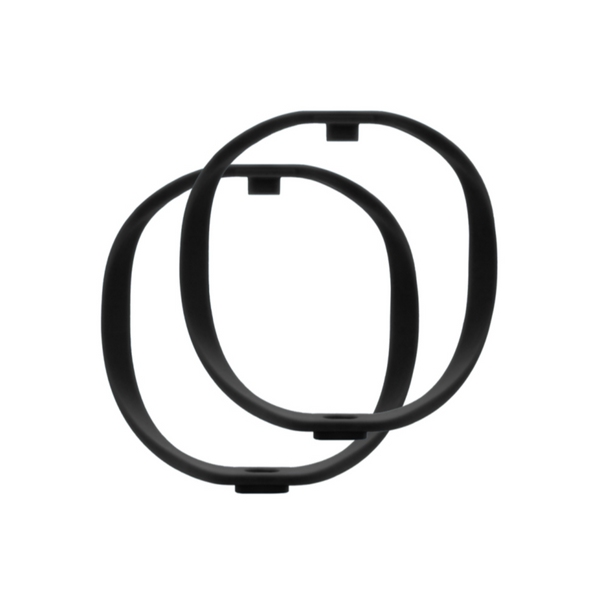 Pair of RAD-1 Hoops, Standard Firmness 72-Shore (Black - Hoops Only) Mounts Radius Windshields