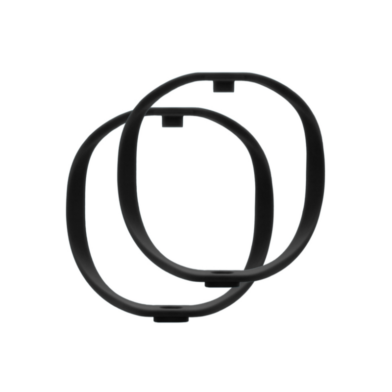 Pair of RAD-1 Hoops, Standard Firmness 72-Shore (Black - Hoops Only) Mounts Radius Windshields