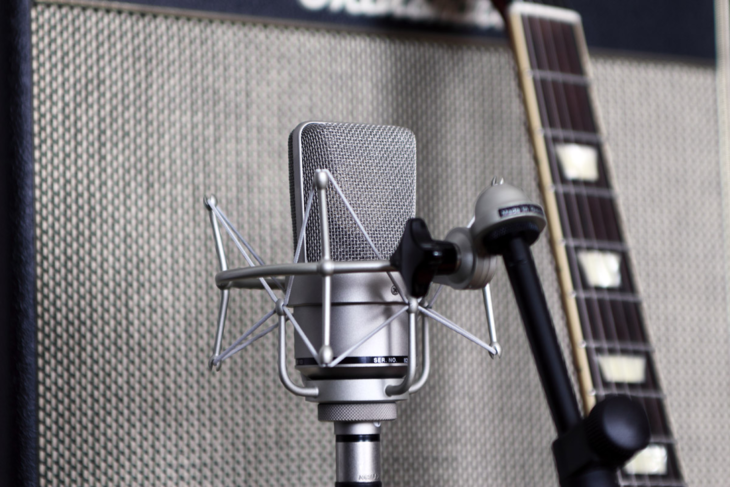 Neumann TLM 103 Studio Microphone In Use