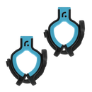 Radius Replacement RAD Shockmount Mic Clips - Pair Mic Accessories Radius Windshields Universal Mic Clip - Light Blue