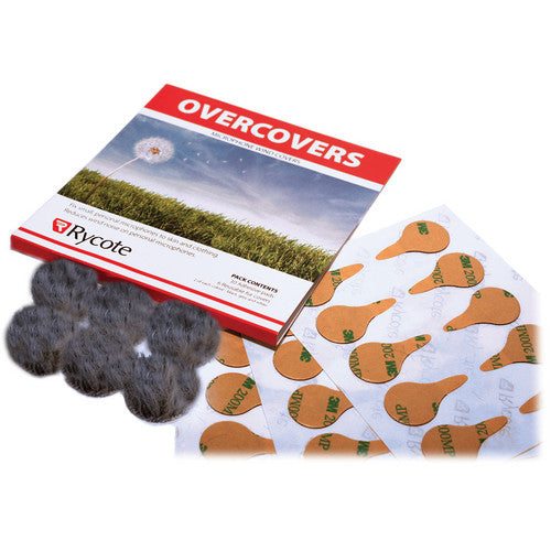 Rycote O/Covers - 6 fur discs and 30 Stickies Overcovers Accessories Rycote Grey