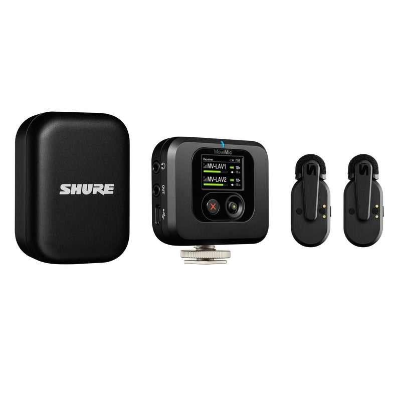 Shure MoveMic Kit 2-Channel Wireless Lavalier Mic System with Receiver
