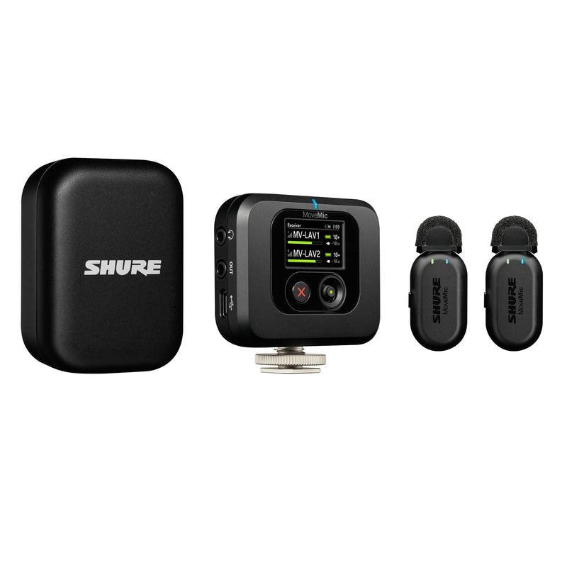 Shure MoveMic Kit 2-Channel Wireless Lavalier Mic System with Receiver
