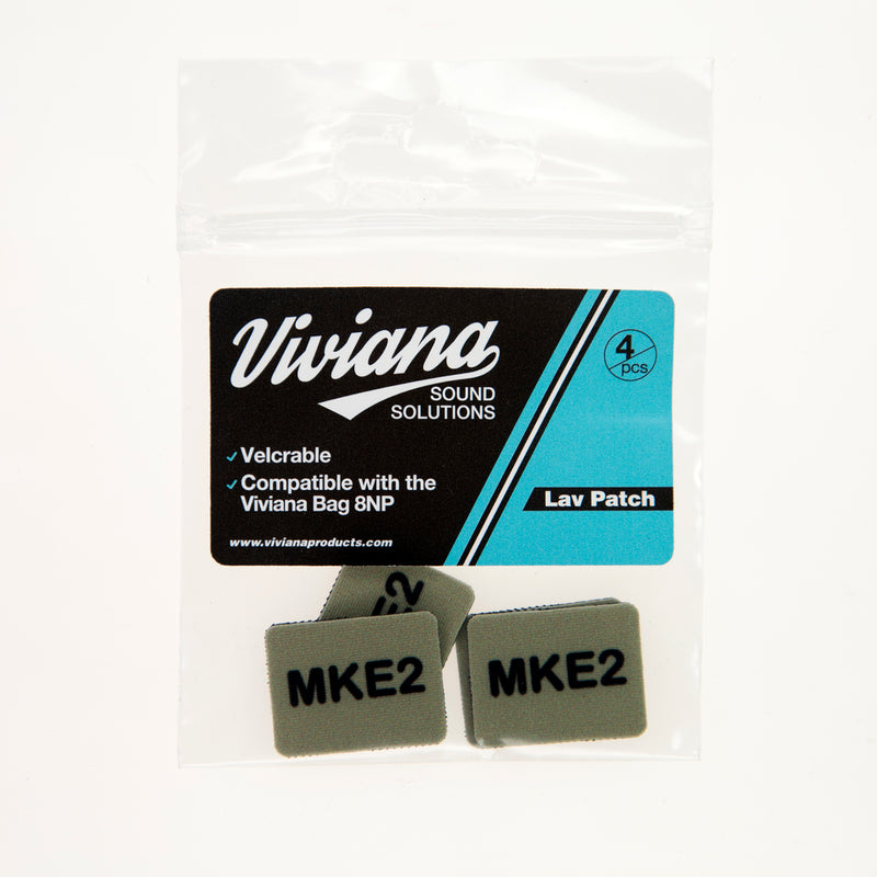 Viviana Lav Mic Patches for Bag 8NP Bag & Case Accessories Viviana Sennheiser MKE2 Black