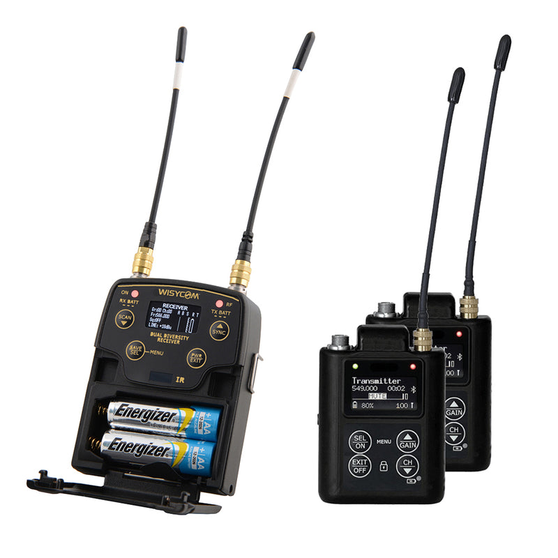 Wisycom MPR52 and MTP61 2-Channel Wireless Bundle