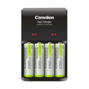 Camelion Fast Charger BC-1002A with 4 x batteries BP1 (2300mAh) Battery Chargers Camelion