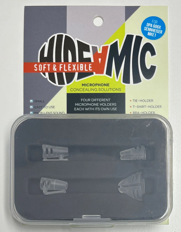 Hide-a-mic 4-Set soft and flexible for DPA 6060/6061 and Sennheiser MKE1 Hide-a-mic