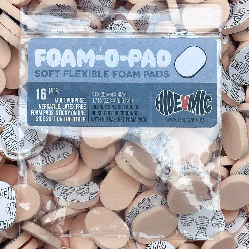 Hide-a-mic Foam-O-Pad, 16 multipurpose Foam Pads