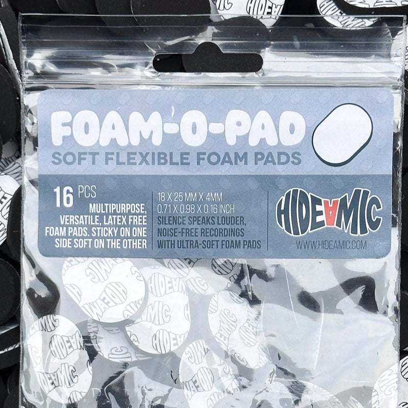 Hide-a-mic Foam-O-Pad, 16 multipurpose Foam Pads