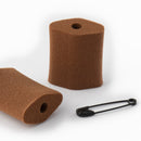 Hide-a-mic Foam-O's regular, 16 universal soft Foam Microphone Mounts Accessories Hide-a-mic Brown