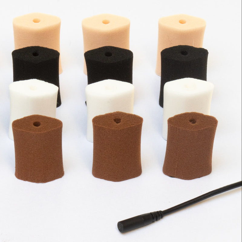 Hide-a-mic Foam-O's small, 16 universal soft Foam Microphone Mounts