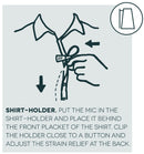 Hide-a-mic Shirt Holder for DPA 4060/4061/4071 Hide-a-mic