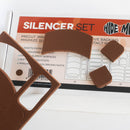 Hide-a-mic Silencer Set, 2x3 Sheets precut Foam Pads with adhesive Backing Accessories Hide-a-mic