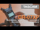 Tascam DR-07XP 2-Channel 32-Bit Float Handheld Recorder Tascam