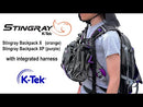 K-Tek Stingray BackPack X with Integrated Harness (Orange, Black) Harnesses & Waist Belts K-Tek