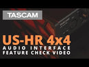 Tascam US-4x4HR 4-IN/4-OUT High-Resolution USB Audio/MIDI Interface Tascam
