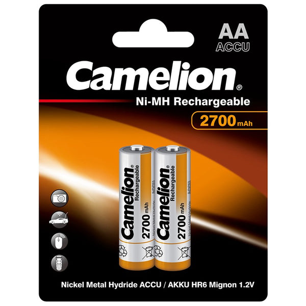 Camelion AA Rechargeable Batteries NiMH 2700 (2-Pack)