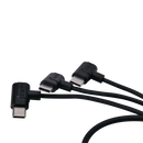 Deity SPD-HR3U 4-Pin Hirose to Triple USB-C Power Cable Sound Deity Microphones