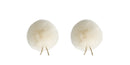 Bubblebee The Twin Windbubbles Lav Mic Windshields Sound Bubblebee Industries Size 2 Off-White