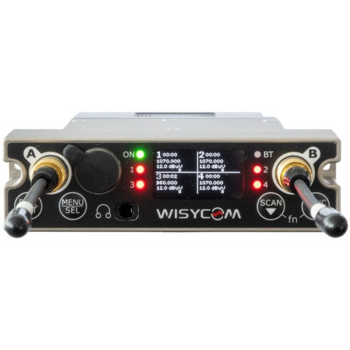 Wisycom MCR54 4 Channels Multiband True Diversity Receiver