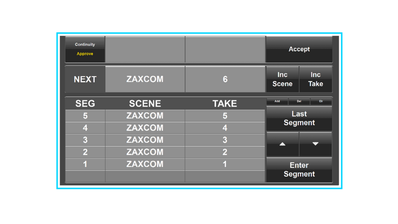 Zaxcom Nomad Touch Software GUI