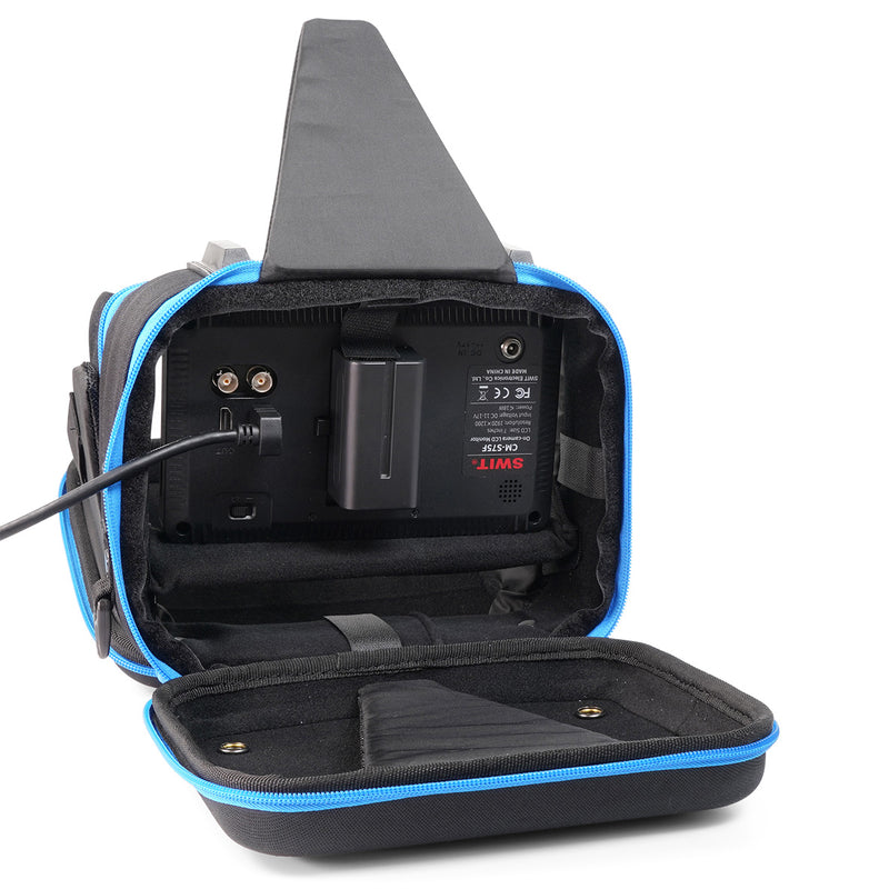 Orca OR-142 Hard Shell Monitor (7") Case with Integrated Hood