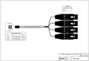 Sonosax 4-channel Splitter Cable for Returns 1-4, D-SUB 15-pin to 4x XLR-3F Sound Sonosax