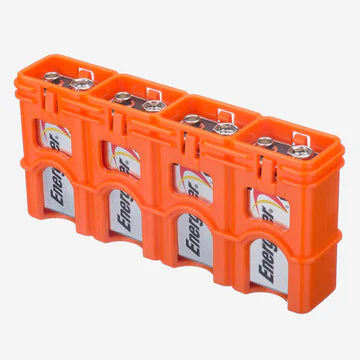 Storacell Slimline Battery Caddy for 4x 9V Batteries