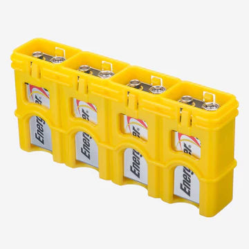 Storacell Slimline Battery Caddy for 4x 9V Batteries