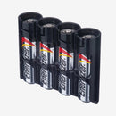 Storacell Battery Caddy AA4 Pack for 4x AA Batteries Sound Storacell