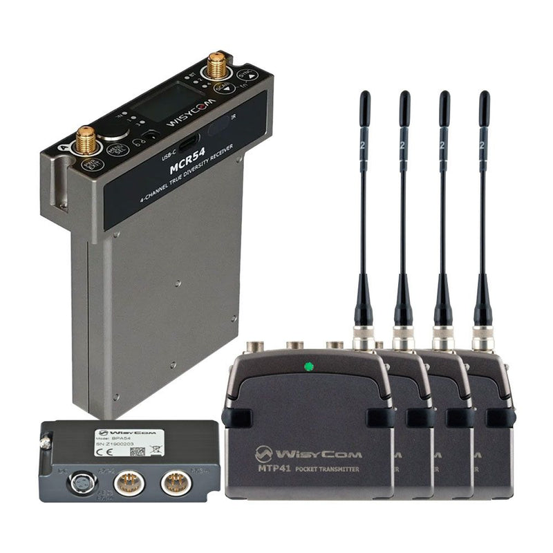 Wisycom MCR54 and MTP41S 4-Channel Wireless Bundle