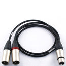 Audioroot aXLR5F2YX3 XLR Stereo Breakout Cable Audio Cables Audioroot