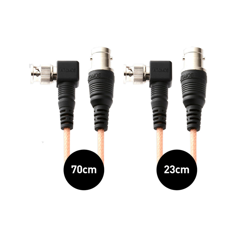 Atomos 2 x Samurai right-angled SDI Cable 23cm + 70cm